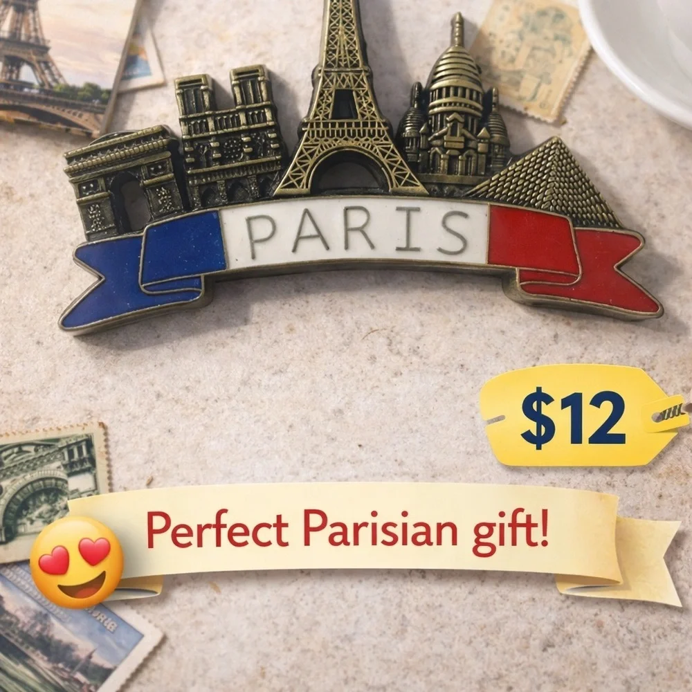 Paris Magnet Souvenir Eiffel Tower Great Gift Nostalgic